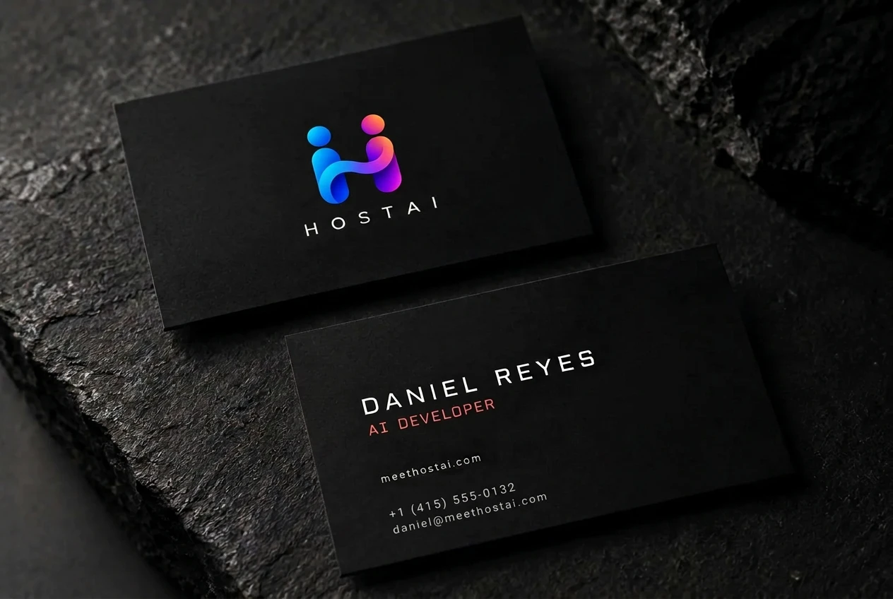 Hostai business cards
