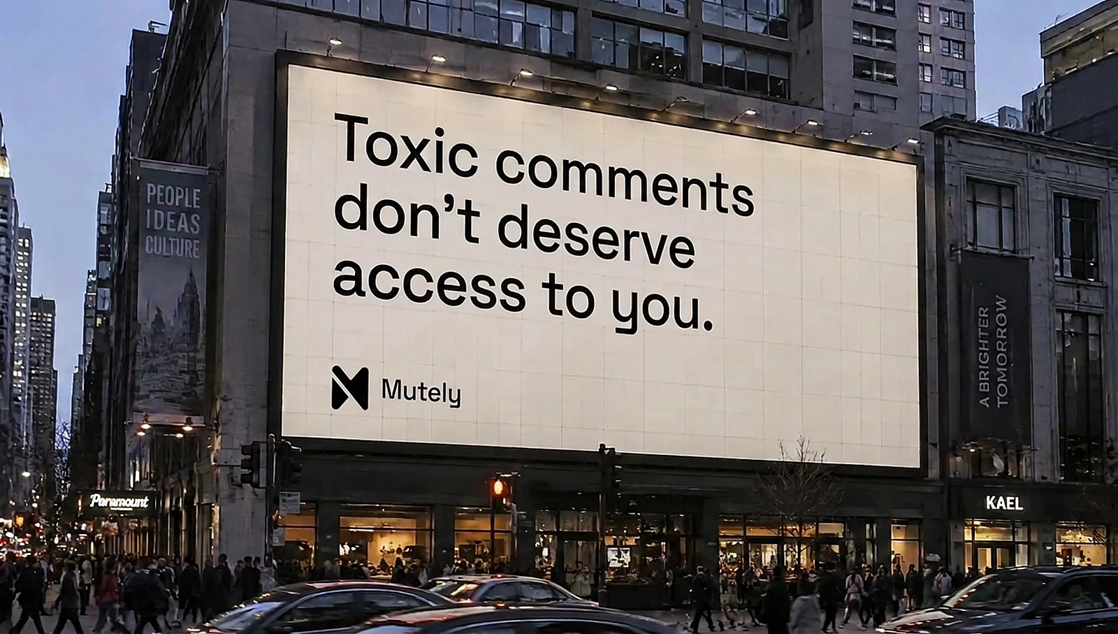 Mutely billboard
